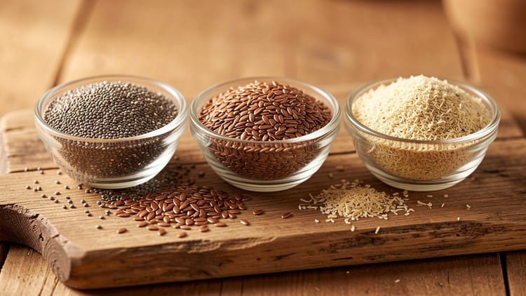 Chia Seeds vs. Flax Seeds vs. Psyllium Husks – The Ultimate Fiber Comparison